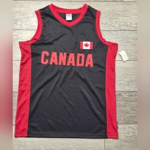 New Canada UNISEX Adult Sleeveless Basketball Sports Jersey